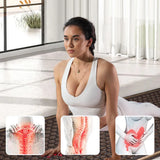 Far Infrared Heating Mat with Germanium Tourmaline Stones Therapy Pad for Back Pain Relief Body Warmth Relaxation Home Use