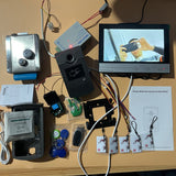9 inch LCD 4-Wire Wired Video Door Phone Intercom Entry System 2 Monitor + 1 ID Card Key Camera + Electric Control Door Lock