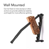 Firewood Kindling Splitter Wall Mounted Firewood Splitter High Carbon Steel Kindling Wood Log Cutter Wall Mounted Log Splitter