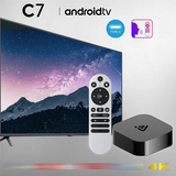 Smart TV Player C7 Set Top Box Portable Home HD 4K Wifi 6 Remote Control Language Bluetooth US Plug