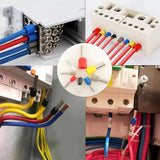 1200pcs Insulated Tubular Terminal Wire End Pressed Crimping Terminal Kit Wire Ferrules Connectors Terminals Cables End sleeves