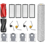 For Roborock Qrevo Curv 2 Flow Robot Vacuum Cleaner Replacement Parts- Main Brush, Side Brushes, Filters, Dust Bag Included