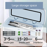 Insulin Cooler - USB Rechargeable Mini Medical Refrigerator with Smart Temperature Control for Travel & Home Use (Car/Office