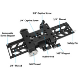 10 Inch Dovetail Plate And QR Baseplate With Double 15Mm Rod Adapter Amp Replacement ARRI Rosette Connections For DSLR Camera