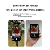 Wireless Magnetic Selfie Monitor For Iphone Selfie Mirroring Enhanced Rear Camera Viewing Grey