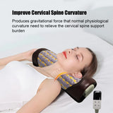 Amethyst Heating Pillow with Negative Ion Therapy - Natural Germanium Massager for Neck Back Pain Relief, Stress Relief and Deep