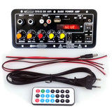 Home Audio Amplifier Board With LED Screen Car Digital Bluetooth AMP Module TF Card U-disk Player Support External Audio Cable