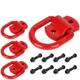 4pcs/set 1/2 Inch Spray Painted Marine D-ring 12000 Pound Box Truck Pull Ring Car Trailer Hook
