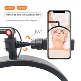 ABWG-20W 16inch U-Shaped Led Half Moon Beauty Lamp Ring Eyebrow Tattoo Beauty Salon Eyelash Extension Lamp White EU