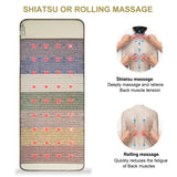 Far Infrared Heating Mat with Negative Ions & Photon Therapy - 24 Gemstone Amethyst Rainbow Pad for Back Pain Relief Recovery