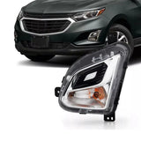 1Pair Front Bumper Turn Signal Light W/O Fog Lamp 84226246 84226245 For Chevy Equinox 2018-2021 W/ Halogen Lamp US
