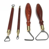 4-piece SetCarbide Clay Sculpture Scraper Heads Pottery Trimming Big Loop Tools Accessories Carved Sludge Shaper-tool