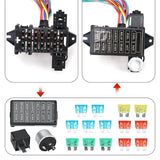 14 Circuit Universal Car Modification Repair Wiring Harness Car 12V Voltage-Circuit Harness