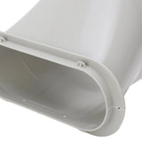 Air Conditioner Exhaust Hose Adapter Window Sealing Plate Vent Tube Connector ABS Material 5.9in Diameter 1 Piece for Oval