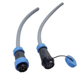 Excavator refits the rotation electric control grab wooden pliers 5 cores big and small arm waterproof joint wire harness plug