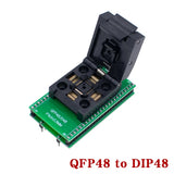 TQFP32/LQFP48 to DIP32/DIP48 Adapter - Universal IC Programmer Socket for Chip Burning & Testing