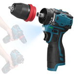 18V 2in1 Lithium Drill Electric Screwdriver Multi-function Power Tool 45Nm Torque Brushless Motor Practical Screw Driver