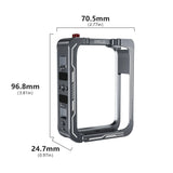 For DJI OSMO 360 Metal Cage Full Protective Frame Quick Release Cold Shoe Mount Rabbit Cage Accessory
