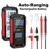 Tooltop Smart True RMS Digital Multimeter 4.8" Large Screen AutoRange AC DC Capacitance Ohm Hz Diode Live Check USB Repair Tools