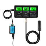 RS485 Communication Multi-function Water Quality Tester Monitor PH ORP TDS EC CF Теmp Humidity Meter Aquarium Online Analyzer