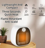 New Mini Space Heater, Small Portable Heater for Office, Fast Heating Desktop Fan with High Power, Compact and Convenient