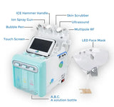 H2O2 7 in 1 Water Oxygen Jet Peel Hydro Beauty Skin Cleansing facial Machine Facial Machine Water Aqua Peeling for Home Use