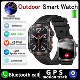 HT29 Smart Watch With Flashlight Air Pressure Altimeter Barometer SOS Healty Monitor GPS Motion Track Outdoor Sports Smartwatch