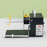 AC 100-240V Electric Label Rewinder 110MM Automatic Label Rewinder 1-10in/sec Speed Adjustable Width CW/CCW Switch