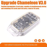 B27B Chameleon V3.0 RFID Smart Chip Reader Emulator 125K 13.56Mhz ID IC Tag Copyer Read Writer+6XCUID Card/5XUID Keychain