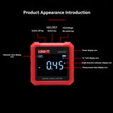 UNI-T LM320C Digital Inclinometer Electronic Angle Measuring Instrument Level Gauge 4x90° Protractor Goniometer Tool