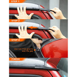 Exclusive Upgraded Version Rain Gutter Extensions, Rain Groove Diverter, For 18-21 Jeep Wrangler JL JLU Gladiator JT