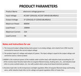 Electronic Voltage Governor AC Motor Speed Controller with LED Display, US/EU/UK/AU Plug, AC100~120V/220~240V Input,