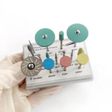 Best 1Box/15pcs Grinding and Polishing Kit of Zirconia Diamond Burs Stones Disc Dentistry Drill Bits Lab Tools Kits Polish Tool
