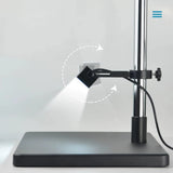 Microscope LED Adjustable Side Light Source – Dimmable 60LED Square Illumination Lamp for Stereo Industrial Microscope