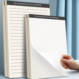 4Pcs A5 Notebook 70 Sheet Plastic Transparent Cover Diary Book Thicken Grid/Lined/Blank Planner Notebook School/Office
