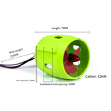 RC Jet Engine Kit Underwater Jet Boat 4Blade CW CCW Propellers Brushless 40A ESC Servo Tester And Radio Transmitter