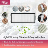 For Roborock Qrevo Curv 2 Flow Robot Vacuum Cleaner Replacement Parts- Main Brush, Side Brushes, Filters, Dust Bag Included