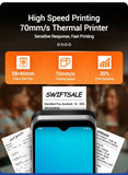 6.2" Mobile Terminal With Thermal Printer Barcode Scanner Android 10 2+16GB PDA NFC Reader Order Queue Machine