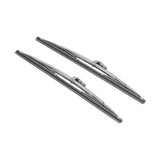 12 Inch/30.48cm Polished Stainless Steel Front Windshield Wiper Blades 1 Pair OEM Style Replacement for Car Van SUV Vehicle