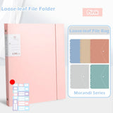 Multi-functional Loose-leaf Design File Folder Set PP Waterproof Test Paper Storage Clip Document Organizer School Office