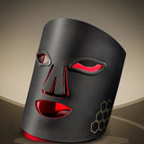 LED Silicone Photon Rejuvenation Beauty Facial Mask Instrument Household Red Blue Light Moisturizing Skincare Facial Mask Device