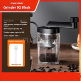 Manual Medicine Grinder Portable Crusher Mini Grinder with Adjustable Fineness and Transparent Container for Beans and Pills