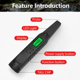 Professional Metal Detector with 360° Scan LCD Waterproof Portable Finder High Sensitivity Detector For Beach/Field Hunting