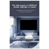 (BAAY) J15 Pro Led Mini Projector for Home Theater 480x360 Pixels 1080P Supported USB Audio Video Mini Beamer-EU Plug