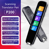 P200 2.99 inch HD Translator Pen Electronic Dictionary Pen 112 Languages Voice Translation with Case for Study and Work
