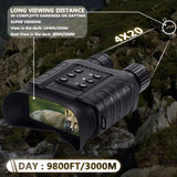 W550B Professional Tactical Telescope Camera 20X Optical Infrared Night Vision Binoculars for Hunting with 4 inch Large Screen