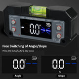 Digital Angle Gauge Liquid Leveler Finder Inclinometer Bevel Gauge XY Axis with Strong Magnetic Base Measures 4 x 90° Range for