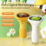 1000X Handheld Digital Microscope 2 Inch IPS Screen HD Microscope 2MP Lens Pocket Microscope for Kids with 8 LED Light