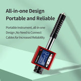 360° Durometer 6-in-1 Metal Hardness Tester For Alloy Steel Stainless Cast Iron HRC HRB HL HB HV HS Metal Hardness Tester Tools