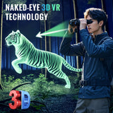 VRNV331 Naked Eye 3D VR Night Vision Binoculars with 4K Video 6X Zoon 700 Meters Distance 5000mAh Li-battery
